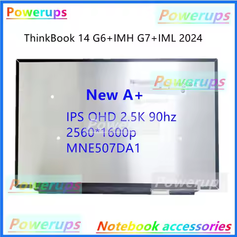 New A+ Laptop LCD/LED For Lenovo ThinkBook 14 G6+IMH 21LD G7+IML 21MR 2024 MNE507DA1 TL145MDXP01 IPS