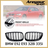 Front Grille Front Kidney Grill Grille Fit BMW E92 E93 328i 335i 2006-2010 2Door Gloss Black