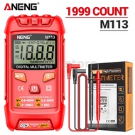 ANENG M113 Digital Multimeter True RMS High Accuracy DC AC Voltage Current Resistance Tester Auto Shutdown ABS Material Backlit Screen Best Multimeter Safety Tube