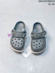紫鑽🌟誠信商家🌟💜全新 Crocs All - Terrain Clog 灰色 EVA織帶 全新洞洞拖鞋 男女同款