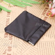 Men Ladies Genuine Leather Coin Pouch Snap Top Purse Strong Metal Spring Closure Small Change Bag