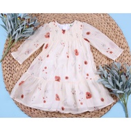 [Genuine] 2/7 glass chiffon floral dress With exchange supported