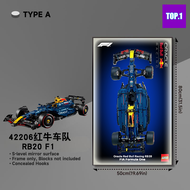 Modern Minimalist Wall Mounted Picture Frame Storage Display Board Suitable for Lego Red Bull RB20 F