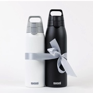 Swiss SIGG-Shield Ultra Lightweight Pop Lid Thermos 750ml 1,000ml-Late Night Black/Snow Cap White wa