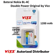 Baterai Vizz Double Power Nokia BL-4C BL4C 1202 1661 2650 3500 6100 6300 X2-00 X2 C5-03 Batre Batrai