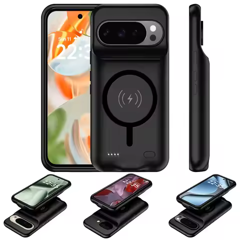 Smart Wireless Battery Charger Case for Google Pixel 9 10 Pro XL 9A magnetic power bank External Bat