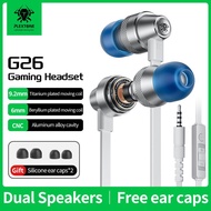 PLEXTONE G26 In-Ear Earphone Gaming Earbuds Super Bass Dual Core Speaker with PI+PK Composite Diaphr