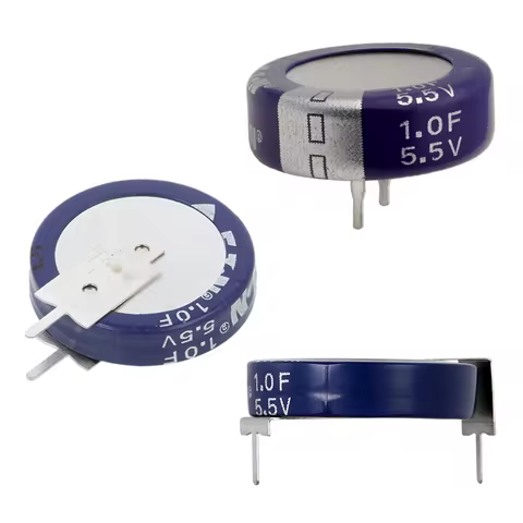 10Pcs 5.5V1F KR-5R5V105-R KR-5R5C105-R KR-5R5H105-R KW-5R5C105-R 5.5V1.0F Capacitor V H C Type
