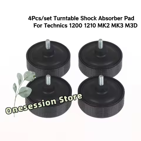 4PCS Technics SL-1200 Turntable Shock Absorber Feet –High-Damping Silicone Pads for Vibration Isolat