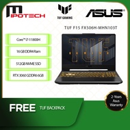 ASUS TUF F15 FX506H-MHN103T 15.6" FHD 144Hz Gaming Laptop Gray ( I7-11800H, 16GBD4, 512GB SSD, RTX 3060 6GB, W10,2Y )