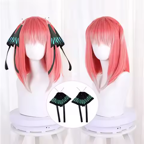 Nakano Nino Cosplay Wig High Quality Anime Heat Resistant Synthetic Hair Halloween Party Wigs and Ha