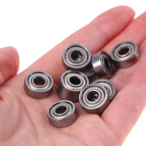 10pcs Deep Groove Ball Bearing, Small Bearing 605ZZ / 5*14*5mm