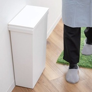 日本RISU SOLOW 抗菌窄款掀蓋垃圾桶 40L