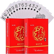 TX GIRL Red 'NEW YEAR' Playing Cards Paper Poker Cards for Blackjack, Euchre, Canasta, Pinochle Card