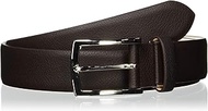 Ray-Ban LYVB11324 Men's Belt, Made in Spain, Waist up to 41.3 inches (105 cm), Dark Brown, Japan Fit