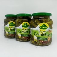 Kuhne Cornichons 330 GR / Sweet and Sour Pickled Cucumber / Pickled Gherkins