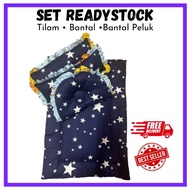 Tilam Newborn || Set Tilam, Bantal dan  Bantal Peluk || Tilam Baby Travel