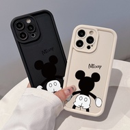 Mickey's Back Case Compatible For IPhone 13 15 7Plus 14 12 11 Pro Max 8 6 7 6S Plus X XR XS MAX SE 2020 Cartoon Couples