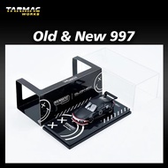 TW In Stock 1:64 Old New 997 Matte Black Shark Diecast Diorama Car Model Collection Toys Tarmac Work
