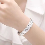 Sterling Silver Bracelet 999 Brocade ytcx