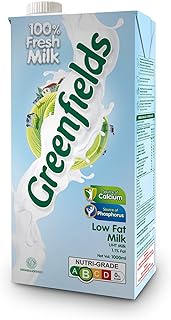 Greenfields UHT Low Fat Milk, 1 l