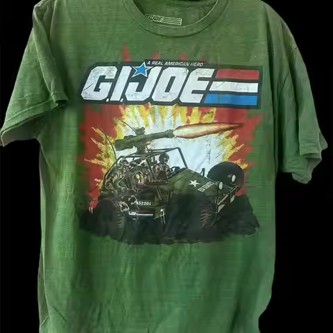 Official Gi Joe T Shirt Men Äôs L 42 44 Kidcore Army Logo Soft Retro Y2K 90S