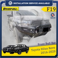 Toyota Hilux Revo Rocco Single Cab Front Bull Bar Metal Front Bumper Revo Rocco Bumper Bar Besi Bull