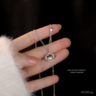 Light Luxury Gift Wholesale Pure Silver Women's Design Necklace Gift Galaxy S999Fashion ins Wind Pen