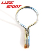 LureSport 10 pcs MOG fly rod guide Steel Ring guide silver frame rod repair Fishing Rod Building com