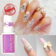 8ml Fast-drying Nail Bond Glue Super Strong Adhesive Nails Glue False Glue Tips Sticky Y0q7