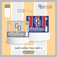 Sport CD dotted horizontal test paper 170x240mm, 15 double sheets & 10 single sheets, DL: 70GSM - MS