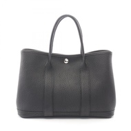 【二手】愛馬仕 HERMES 托特包 Garden Party TPM 黑色皮革 Garden Party TPM 黑色 女士二手 A