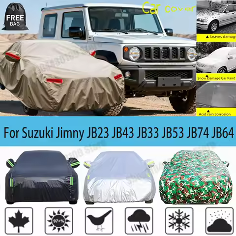 For Suzuki Jimny JB23 JB43 JB33 JB74 JB64 Car Cover Waterproof All Weather Outdoor Full Car Sun Prot