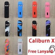 Ready Stock UWELL Caliburn X Silicone Texture Skin Case For Caliburn X Protective Rubber Soft Cover With Lanyard Shield Sleeve Wrap