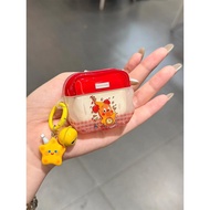 Ốp Lưng Bluetooth Không Dây Dễ Thương Có Họa Tiết Kẻ Sọc Hình Người Sao Cho Phù Hợp Với AirPods pro