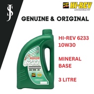 HI-REV 6233 Mineral Engine Oil Motor Oil Lubricant Minyak Hitam SAE 10W-30 3L