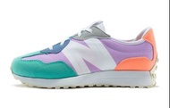 New Balance NB 327 防滑減震耐磨透氣 低幫 跑步鞋 白紫色 青少年