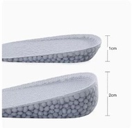 全城熱賣 - （2雙裝）內增高鞋墊（1cm+2cm灰色-女款 均碼）#