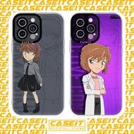 Caseit square edge iphone case Anime detective Conan Haibara Ai cute 8/8plus/x/xs/11/12/13/14/pro/ma