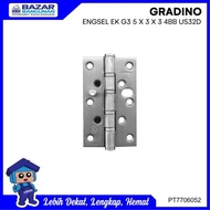DOOR HINGE STAINLESS STEEL GRADINO EK G3 5X3X3 4BB US32D SSS