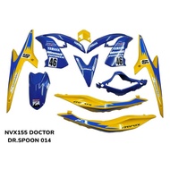 COVERSET YAMAHA NVX 155 / AEROX V1 HONDA SPOON 2024 DESIGN NVX155