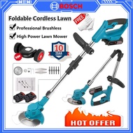 【10-Year Warranty 】Bosch Mesin Rumput Bateri Cordless Grass Cutter Grass Trimmer Lawn Mower Mesin Po