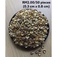 RM2.00/50 pieces - SP-034 - Roundella - 0.3 cm x 0.8 cm