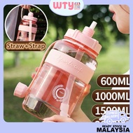 1L/2L 2000ml Water Bottle Large Capacity Bottles Sports Drinking Bottle Outdoor Portable Kettle
