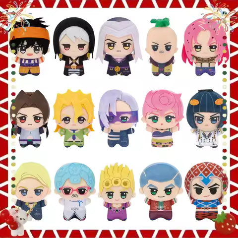Genuine Banpresto Jojo Bizarre Adventure Golden Wind Series Giorno Anime Collectible Keychain Bag De