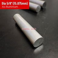 As Aluminium Dural 5/8 inchi (15 mm - 16 mm) | Alumunium Batangan 5/8"