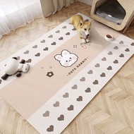 [SG stock] Pet Mat Waterproof and Anti-Urine pvc Floor Mat Pet Non-Slip Dog Cage Floor Mat Dog Playp