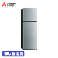 MITSUBISHI 三菱 MR-FC34EP-SSL-H 288公升雙門雪櫃(絲銀色) 變頻壓縮機 抗菌內壁 強化玻璃層架 滑動式多功能儲存格 [6月底到貨]