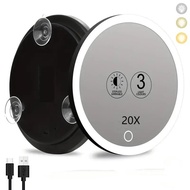 30 Times led New Style 20 Times Lamp Rechargeable Suction Cup with Makeup Mirror Makeup Mirror 10 Ti