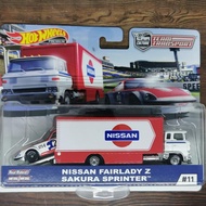 HOT WHEELS TEAM TRANSPORT NISSAN FAIRLADY Z SAKURA SPRINT HOTWHEELS HW